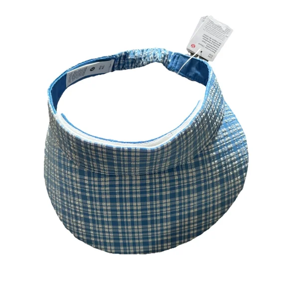 Lululemon Seersucker Check Removable Sweatband Visor BCOC Size S/M NWT - Picture 5 of 9